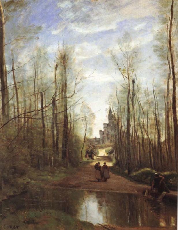 Corot Camille The church of Marissel oil painting image